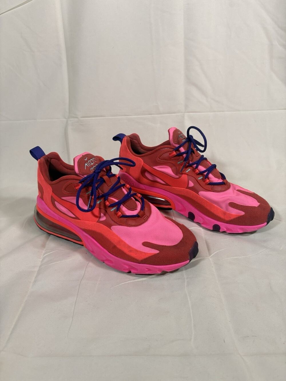 Nike Air Max 270 React Mystic Red Pink Blast Size 10W